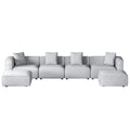 NNEDSZ Artiss Modular Sofa Chaise Set 6-Seater Grey